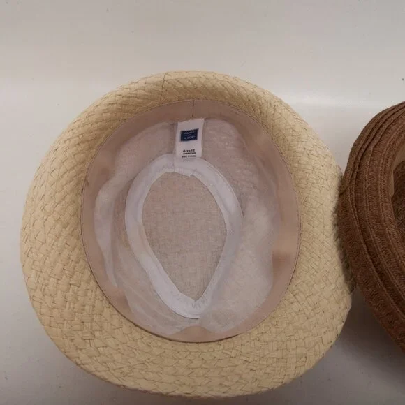 Baby Boy Straw Fedora Hats Lot – Gymboree XS/S & Janie and Jack 6–12M - Picture 6 of 7